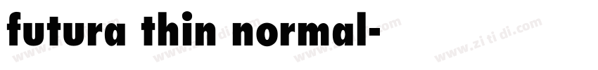 futura thin normal字体转换